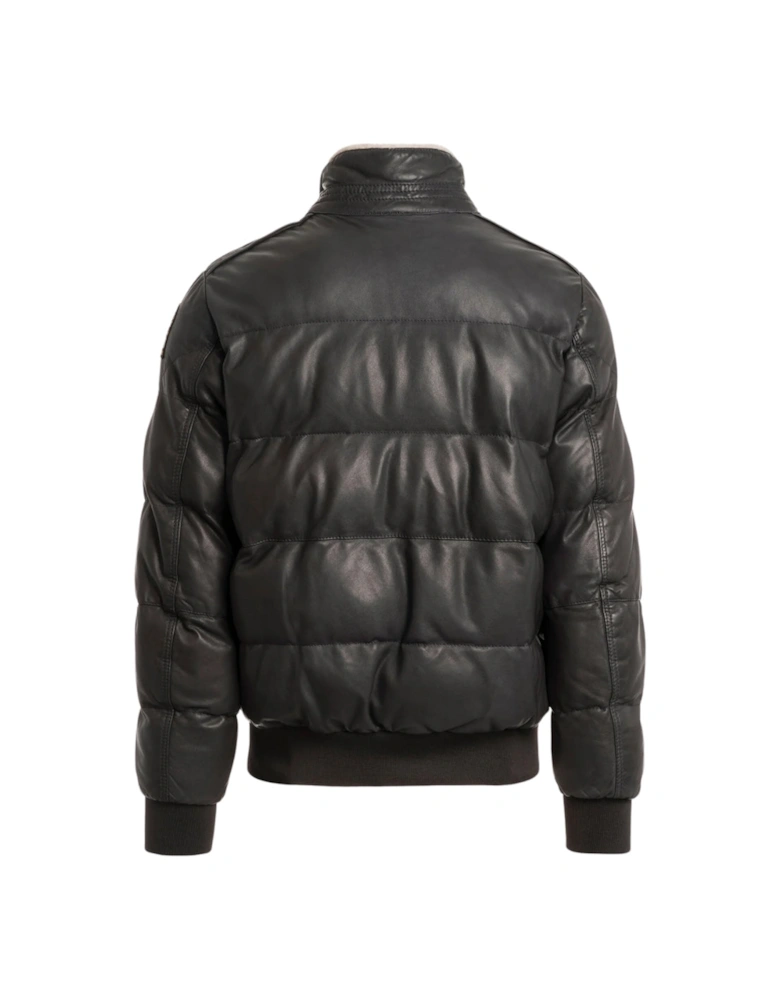 Alf Leather Phantom Dark Grey Leather Jacket