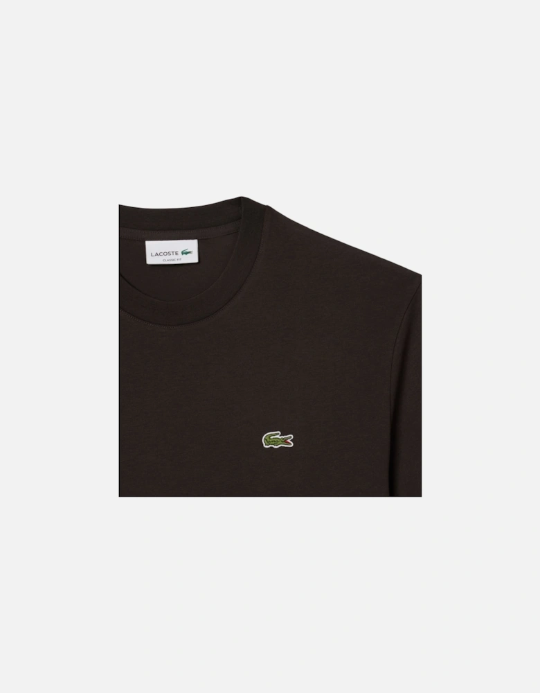 Classic Fit Cotton T-Shirt Dark Brown