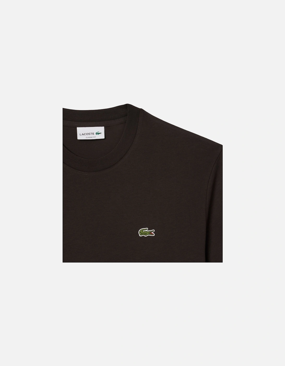 Classic Fit Cotton T-Shirt Dark Brown