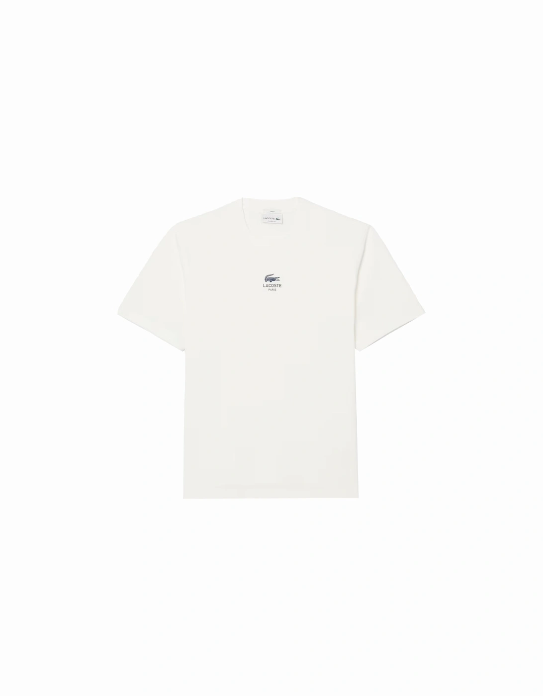 Signature Small Crocodile Print Cotton T-Shirt White, 5 of 4