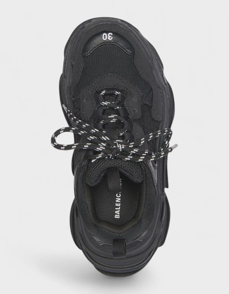 Kids Triple S Trainers Black