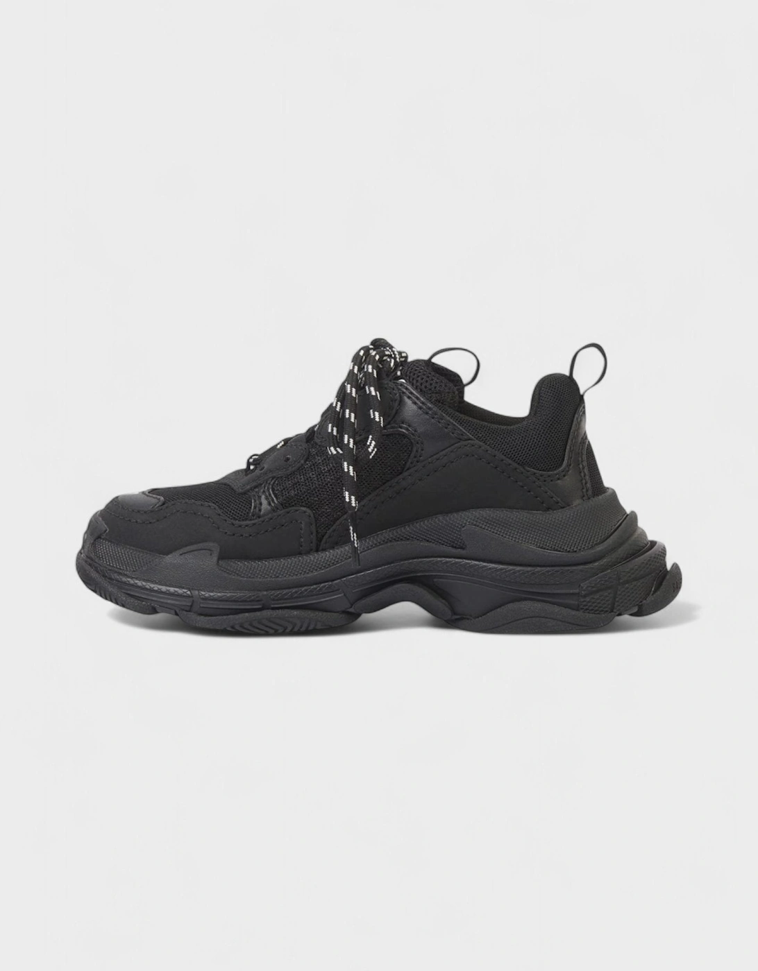 Kids Triple S Trainers Black