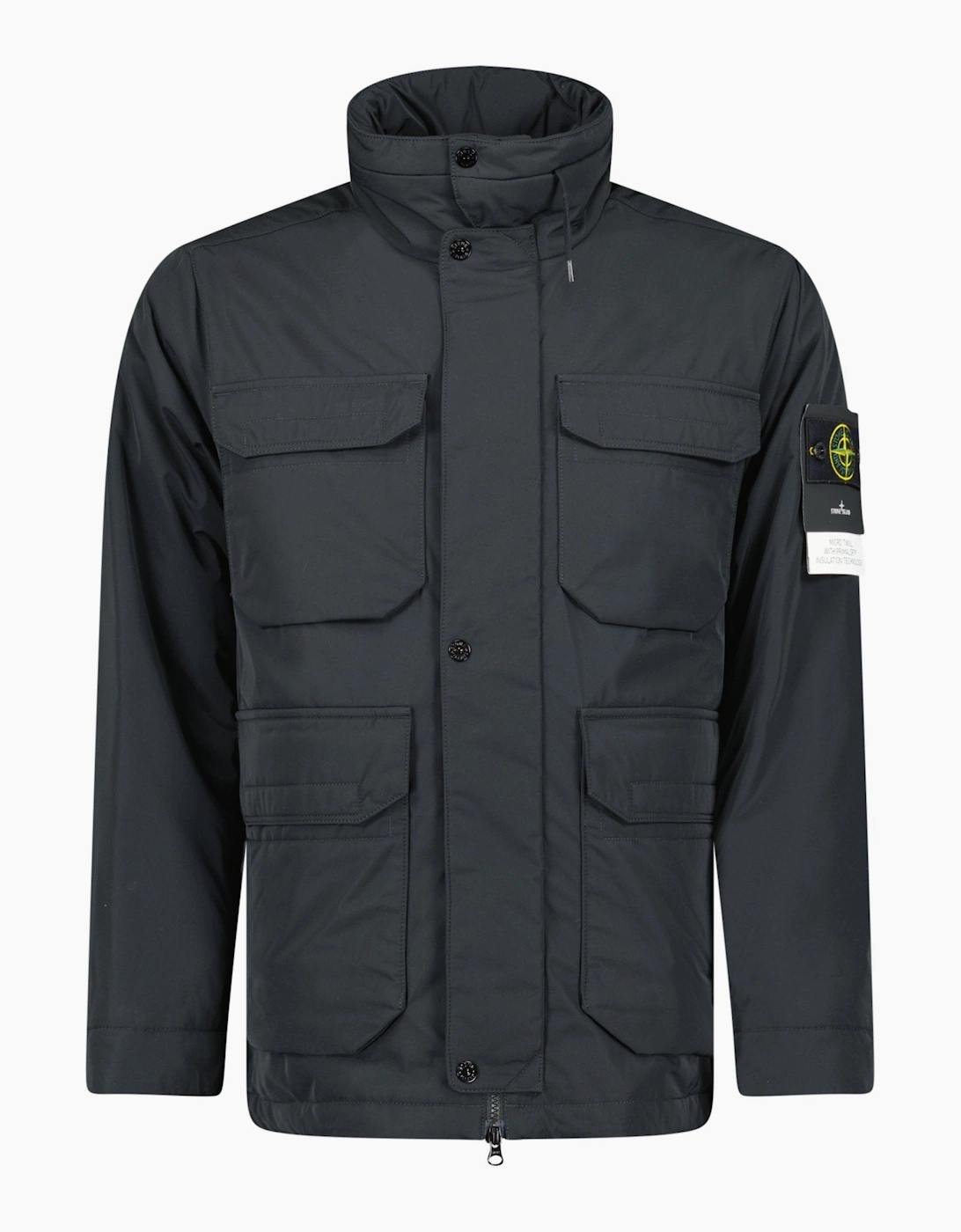 Men's Stone Island Micro-Twill Primaloft Field Jacket Black - Size: 38/Regular