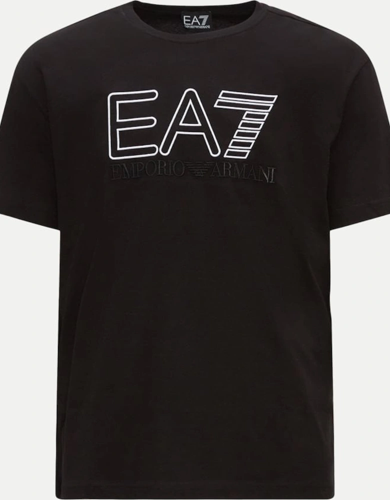 Embroidered Logo T Shirt - Black