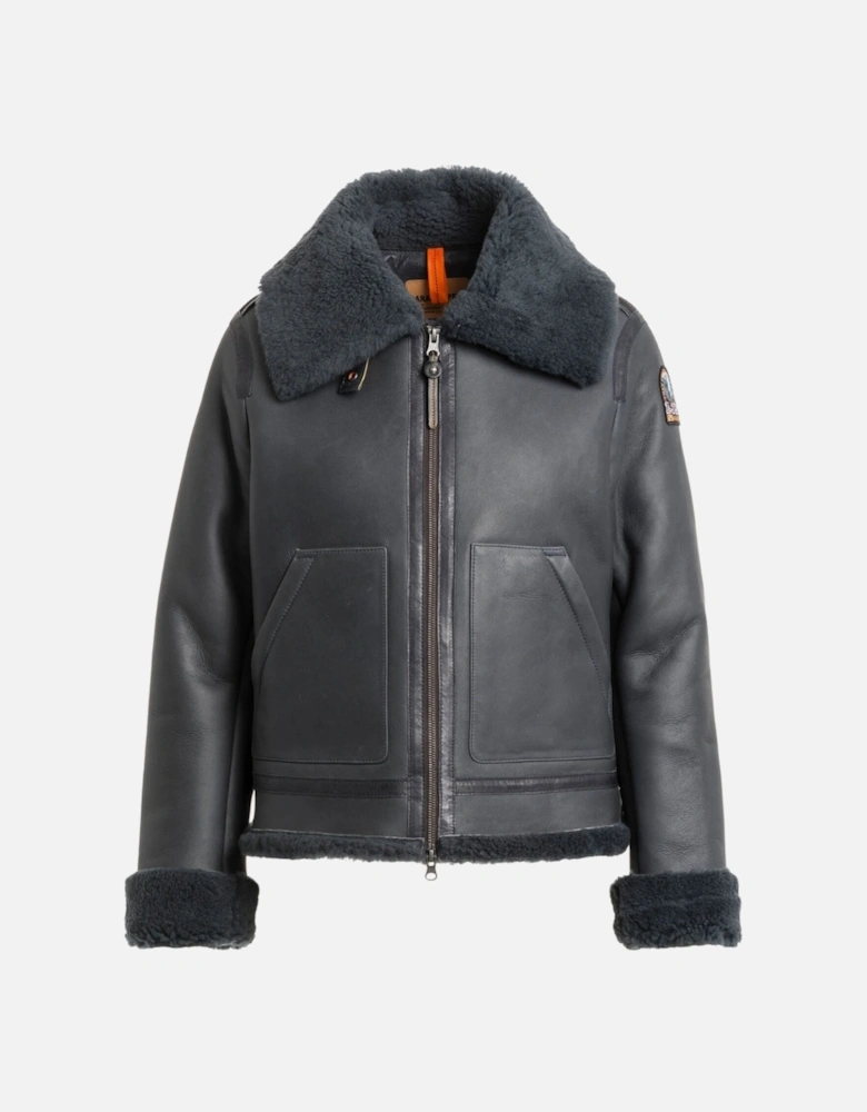 Gialean Special Phantom Dark Grey Leather Jacket