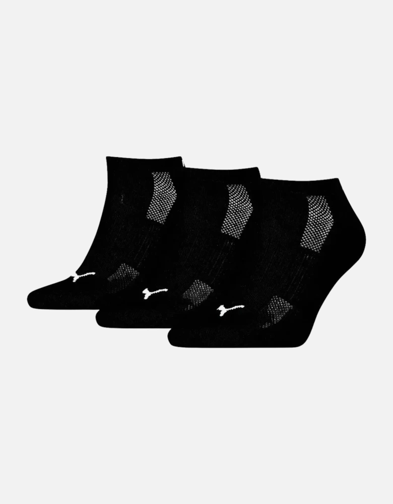 3-Pack Sports Trainer Socks, Black