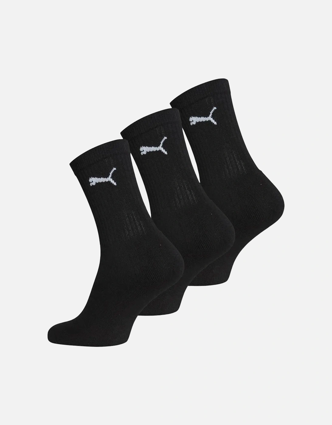 3-Pack Boys' Sports Socks, Black, 5 of 4