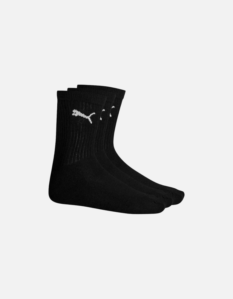 3-Pack Boys' Sports Socks, Black