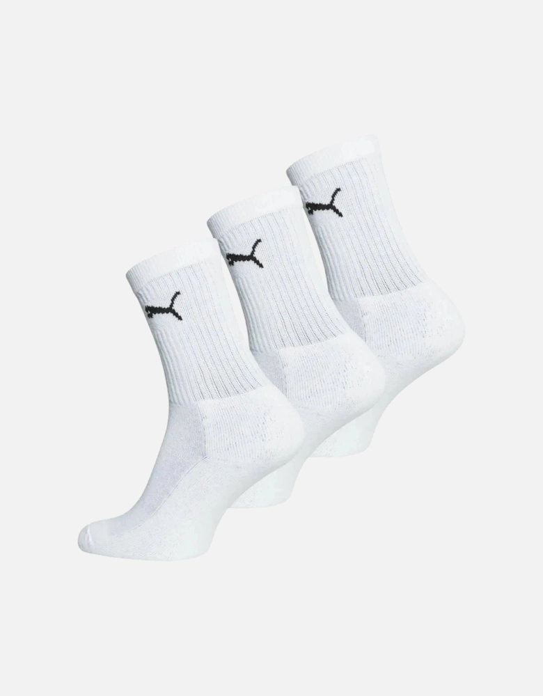 3-Pack Boys' Sports Socks, White