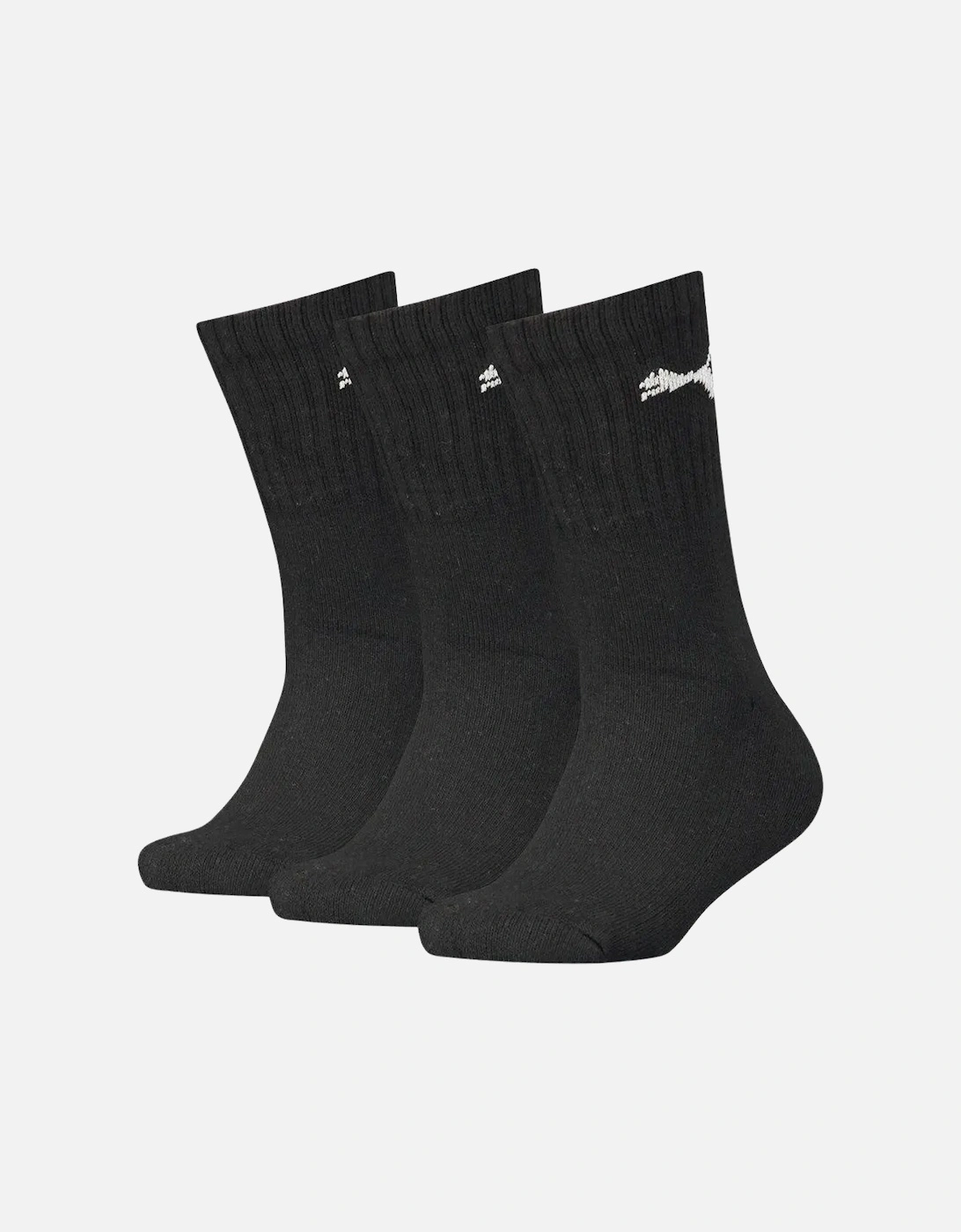 3-Pack Boys' Sports Socks, Black