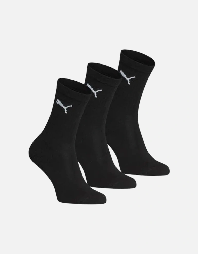 3-Pack Boys' Sports Socks, Black
