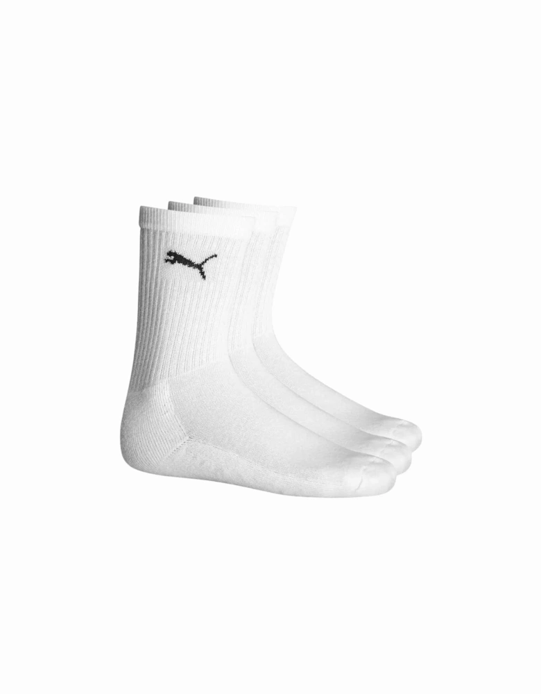 3-Pack Boys' Sports Socks, White