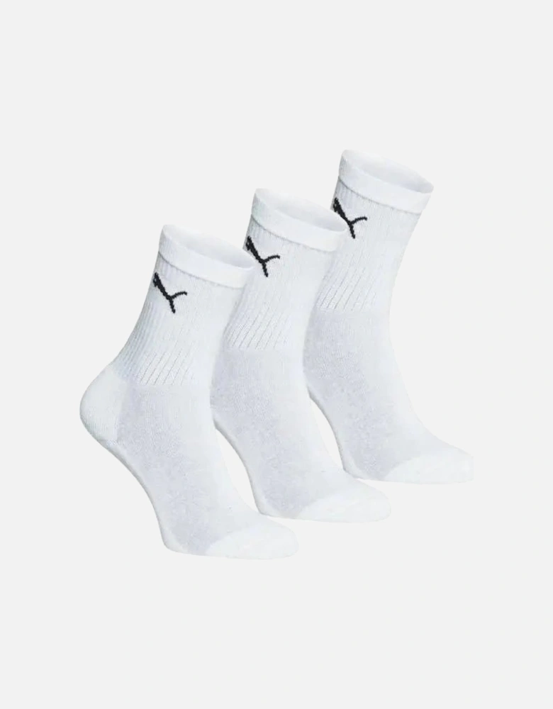 3-Pack Boys' Sports Socks, White
