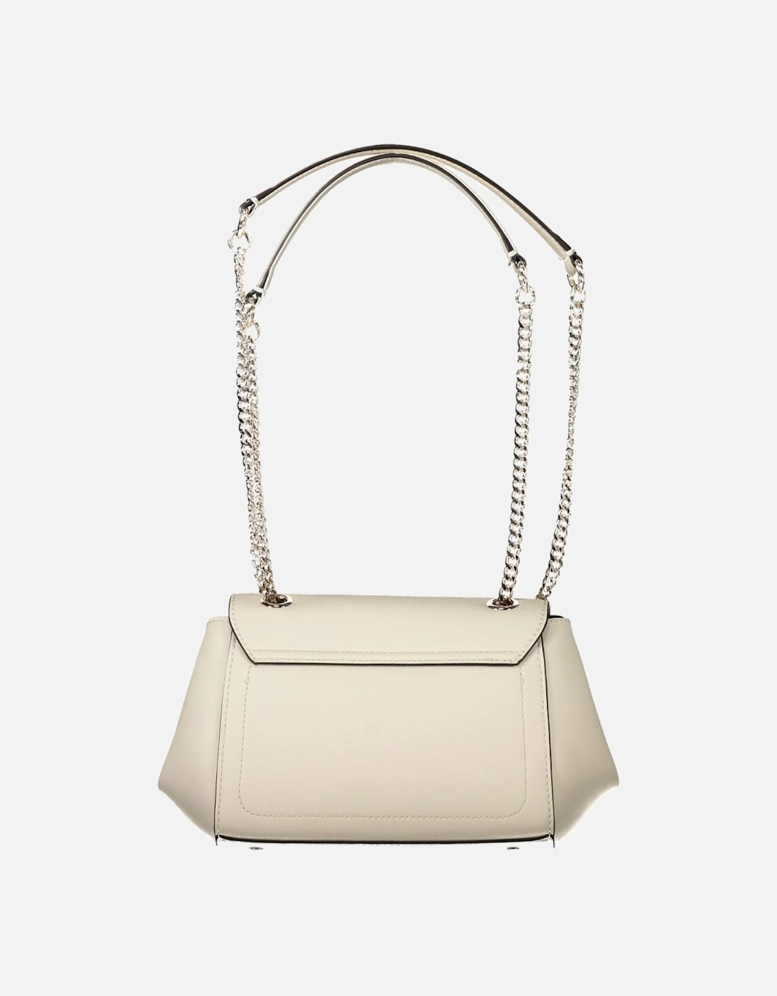 Dual Chain Shoulder Handle Talent Bag Women - White Handbags