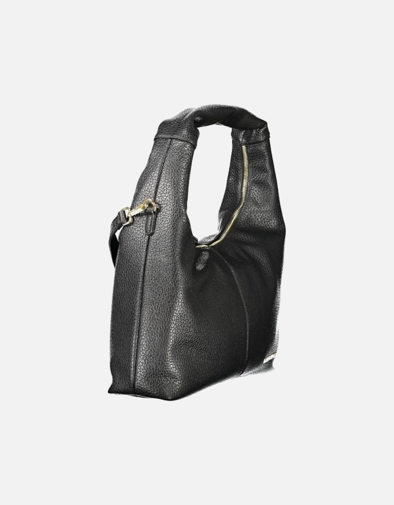 Single Handle Handbag with Shoulder Strap Women - Black