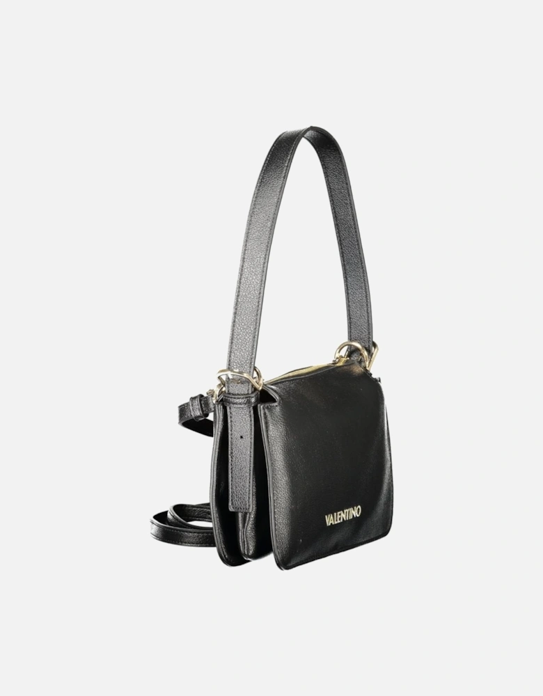 Adjustable Shoulder Handbag with Removable Strap Women - Black