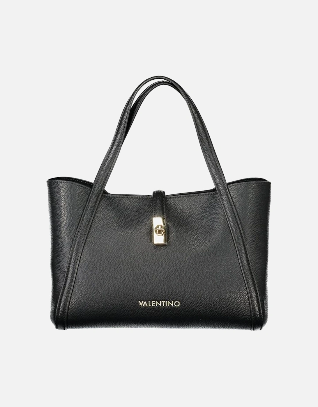 Luxurious Polyethylene Handbag with Versatile Straps Women - Black, 4 of 3