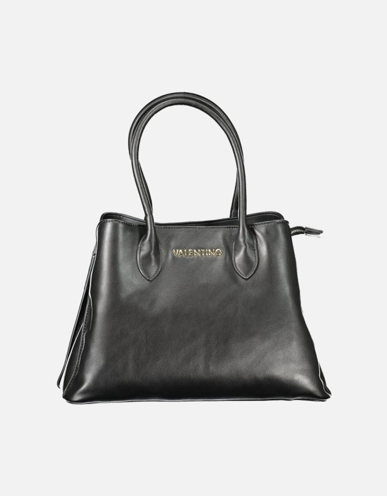 Elegant Dual-Handle Handbag with Detachable Strap Women - Black