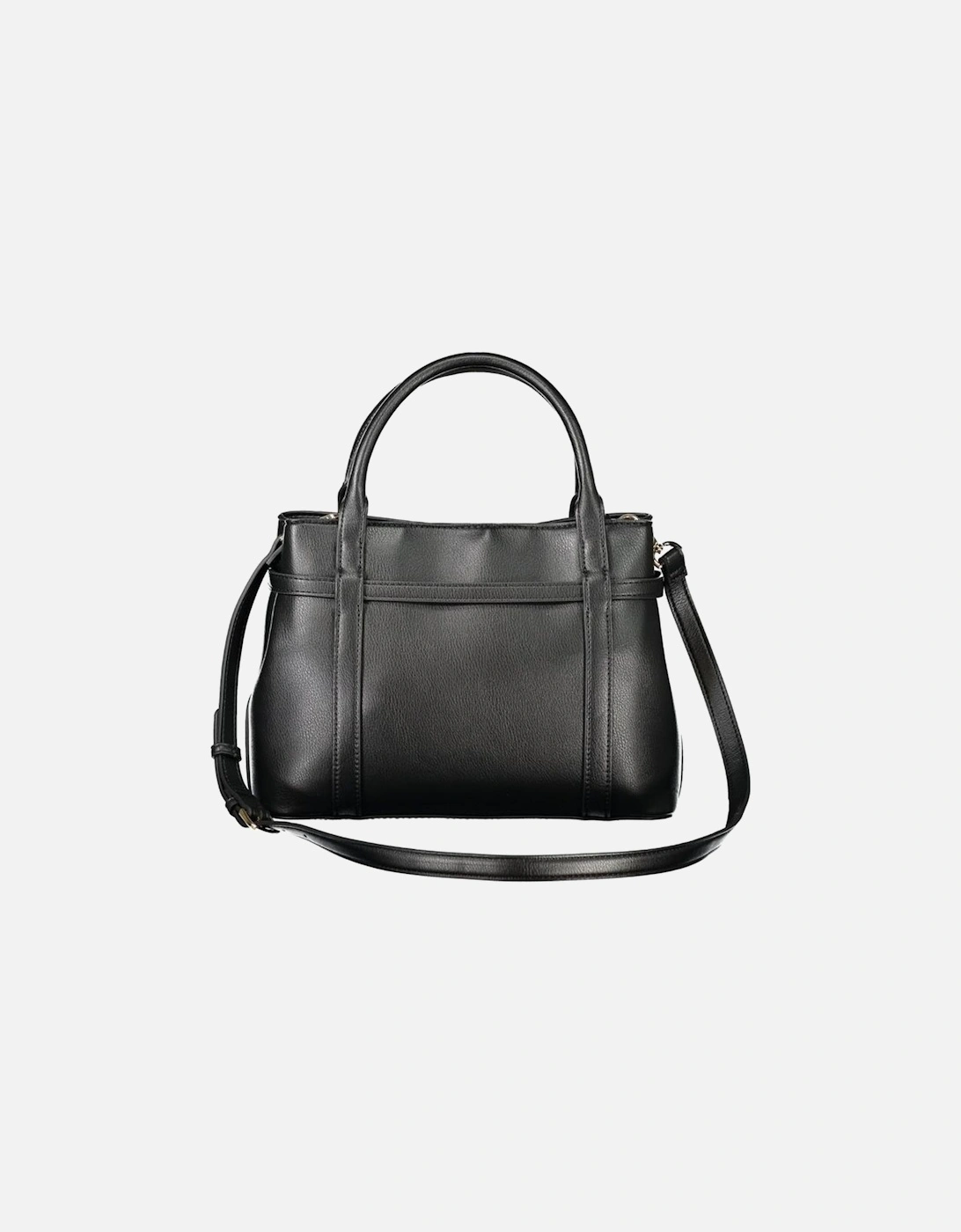 Structured Handbag with Twin Handles and Shoulder Strap Women - Black