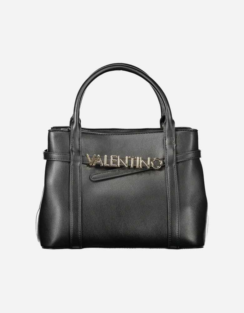 Structured Handbag with Twin Handles and Shoulder Strap Women - Black