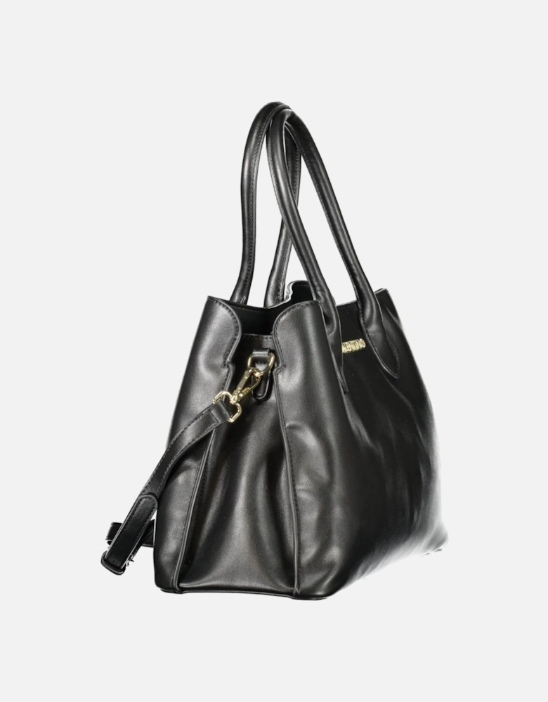 Elegant Dual-Handle Handbag with Detachable Strap Women - Black