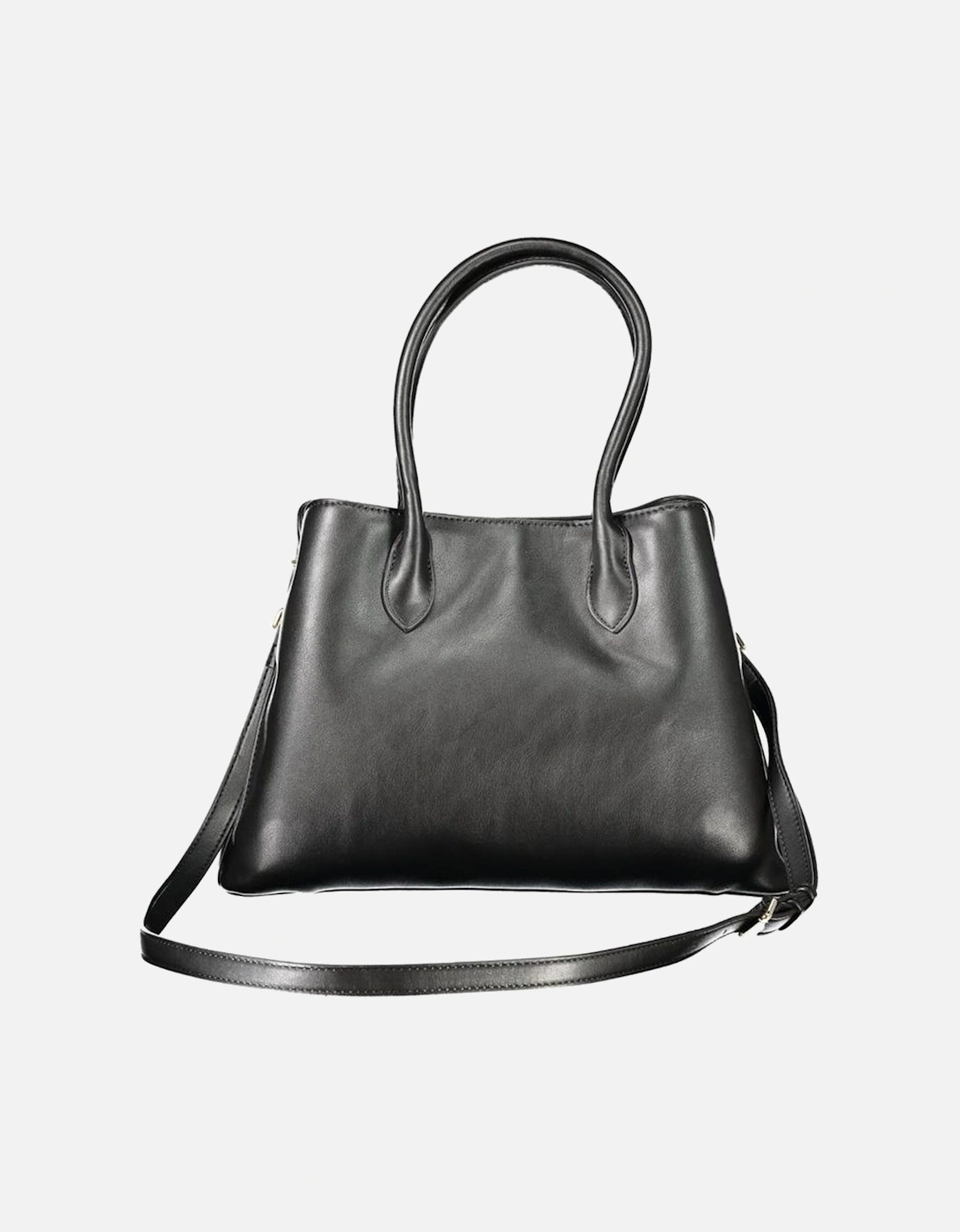 Elegant Dual-Handle Handbag with Detachable Strap Women - Black