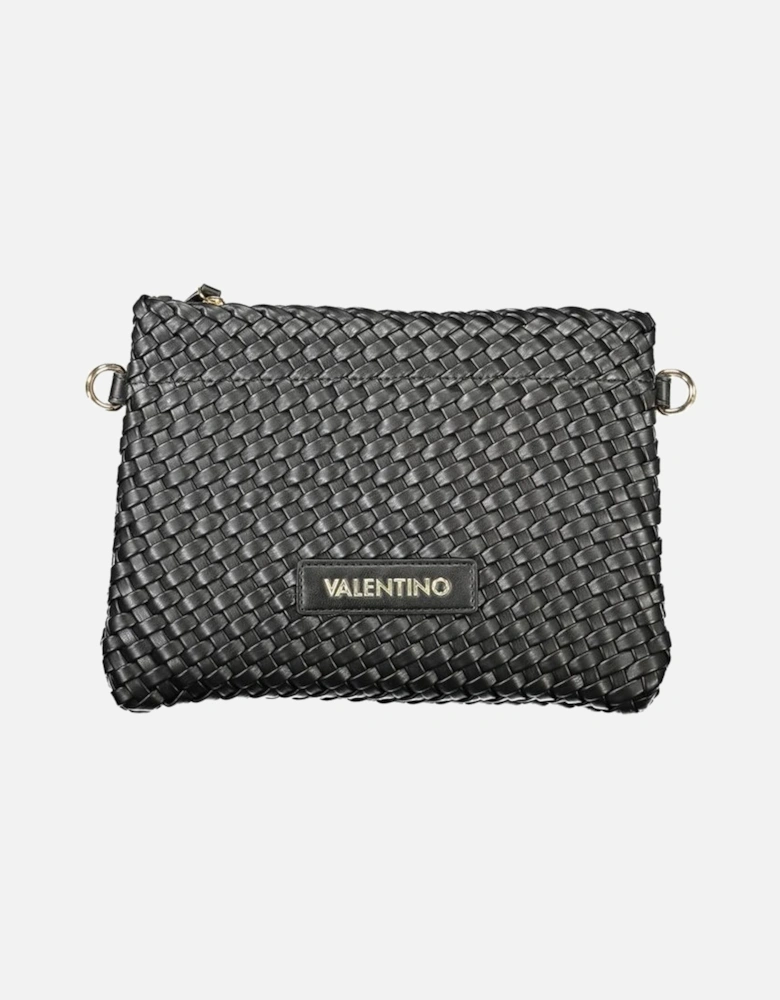 Contrasting Detail Shoulder Bag with Adjustable Strap Women - Black