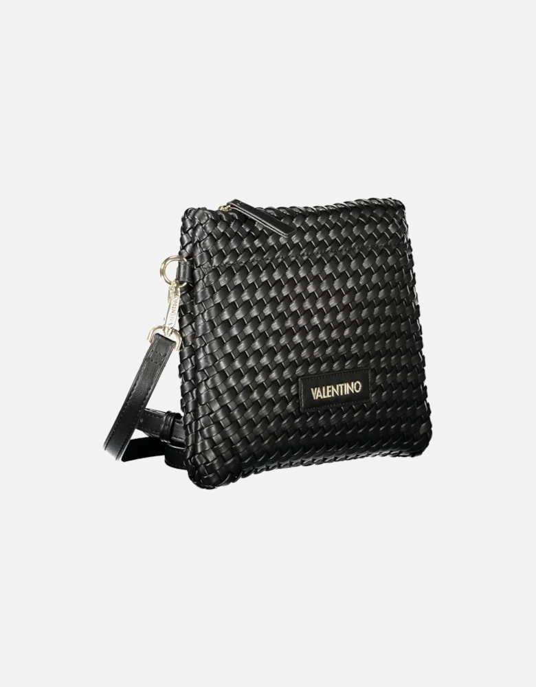 Contrasting Detail Shoulder Bag with Adjustable Strap Women - Black