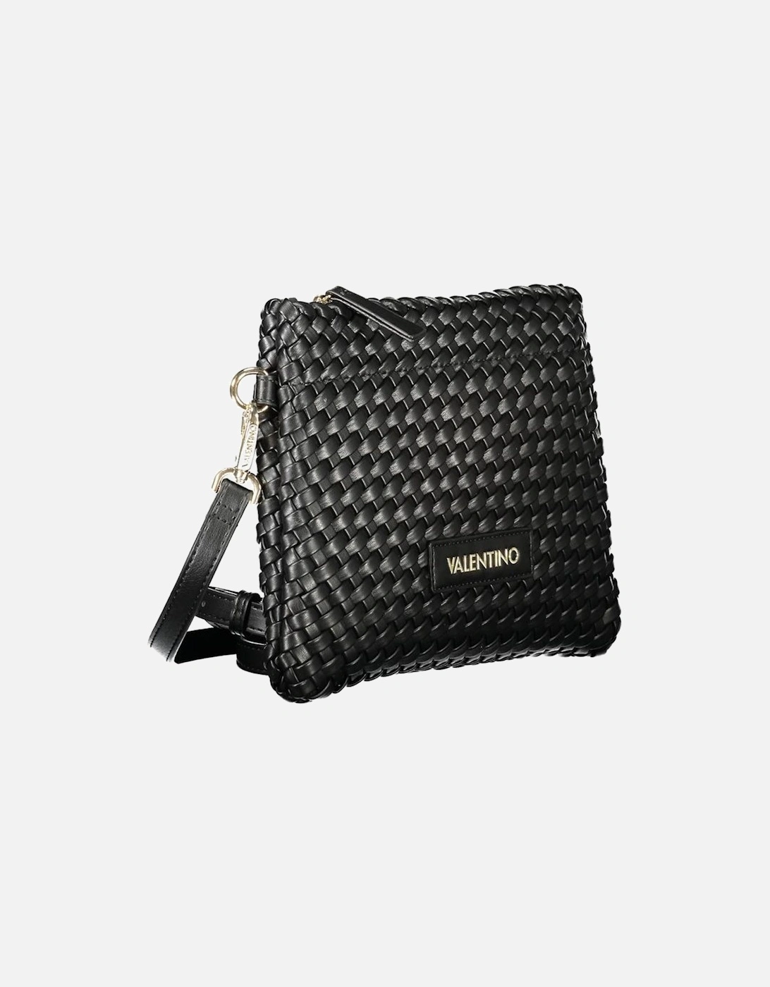 Contrasting Detail Shoulder Bag with Adjustable Strap Women - Black
