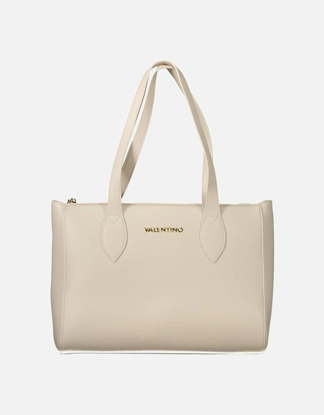 2-Handle Shoulder Bag with Zip Closure Women - White Handbags, 4 of 3