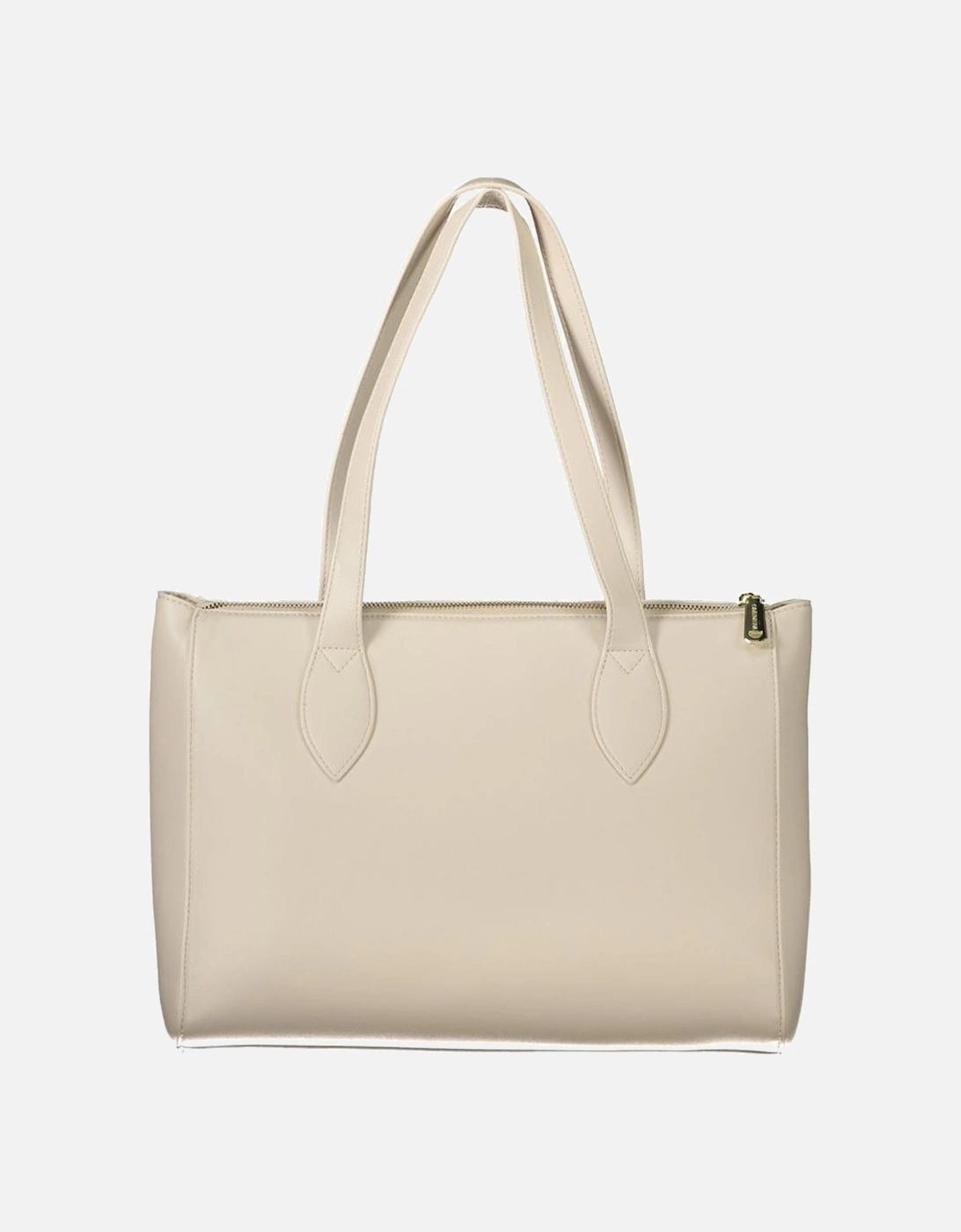 2-Handle Shoulder Bag with Zip Closure Women - White Handbags