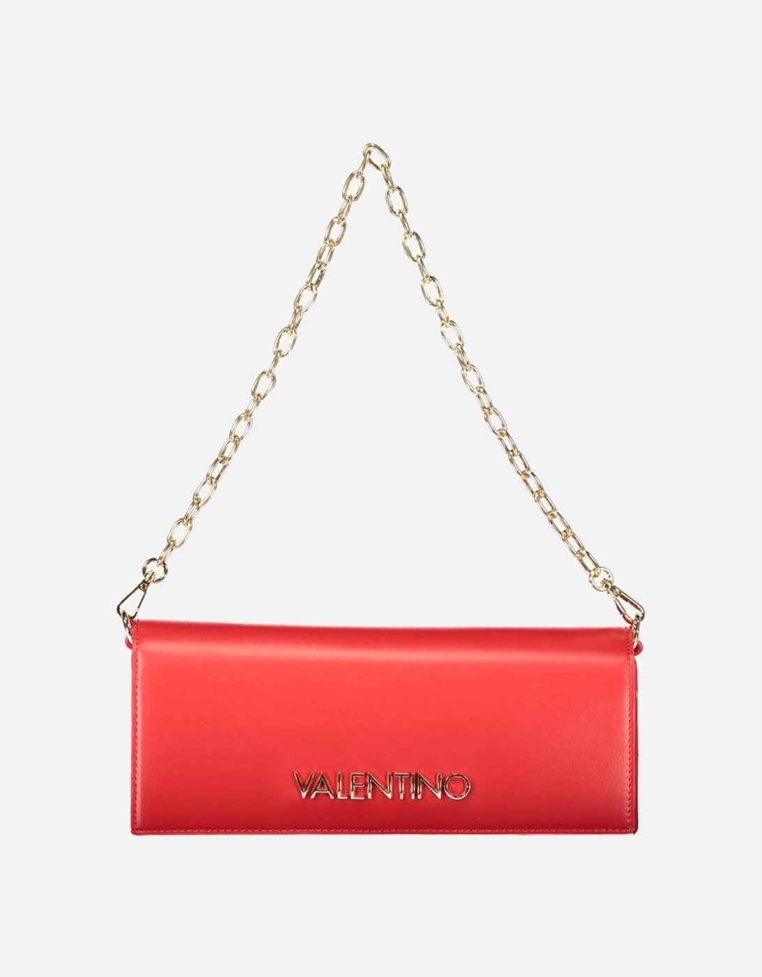 Fiery Red Handbag with Removable Chain and Adjustable Strap Women, 4 of 3