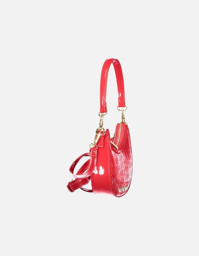 Elegant Handbag with Removable Shoulder Strap Women - Red