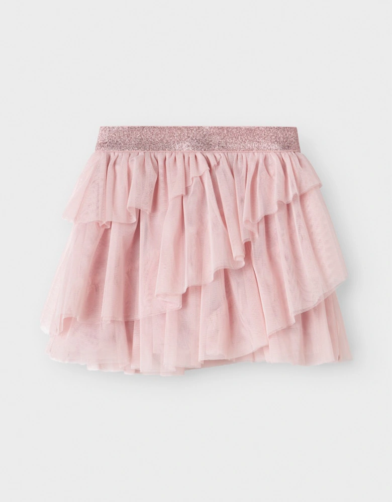 Mini Girl's Lenora Tulle Skirt Burnished Lilac
