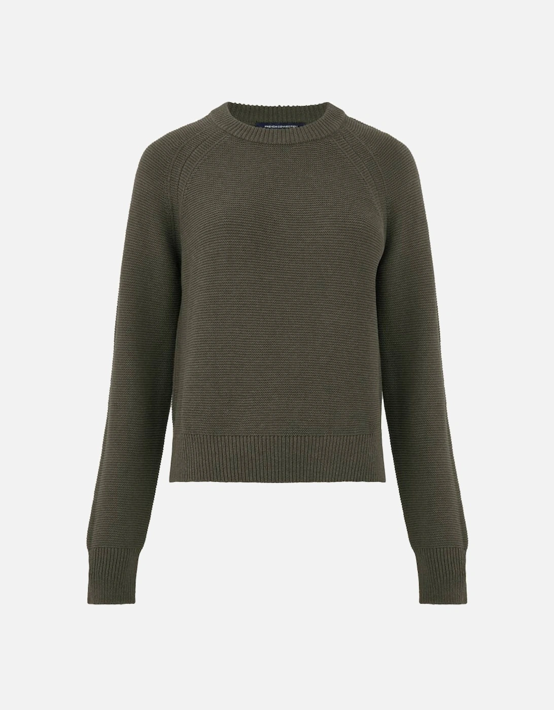 Women's Lily Mozart Crew Neck Jumper Khaki Green, 2 of 1