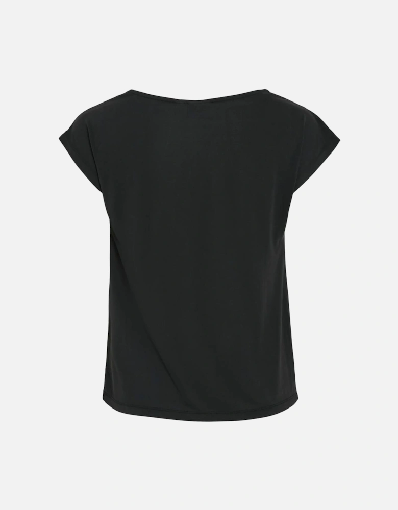 Modala Waterfall Top Black Beauty