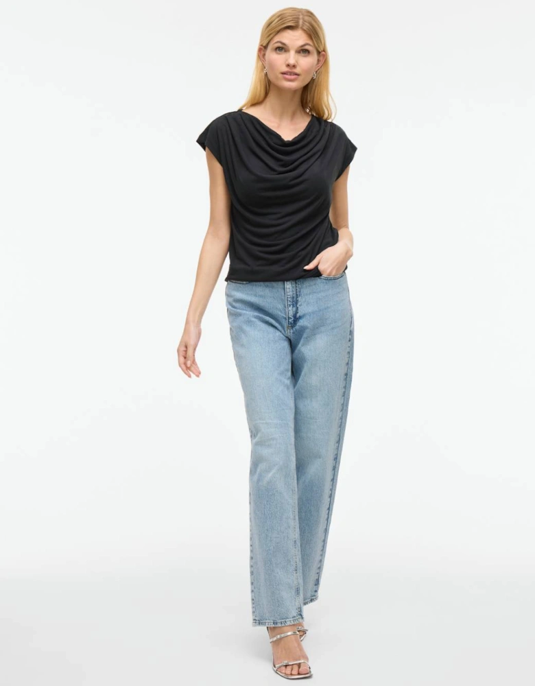 Modala Waterfall Top Black Beauty