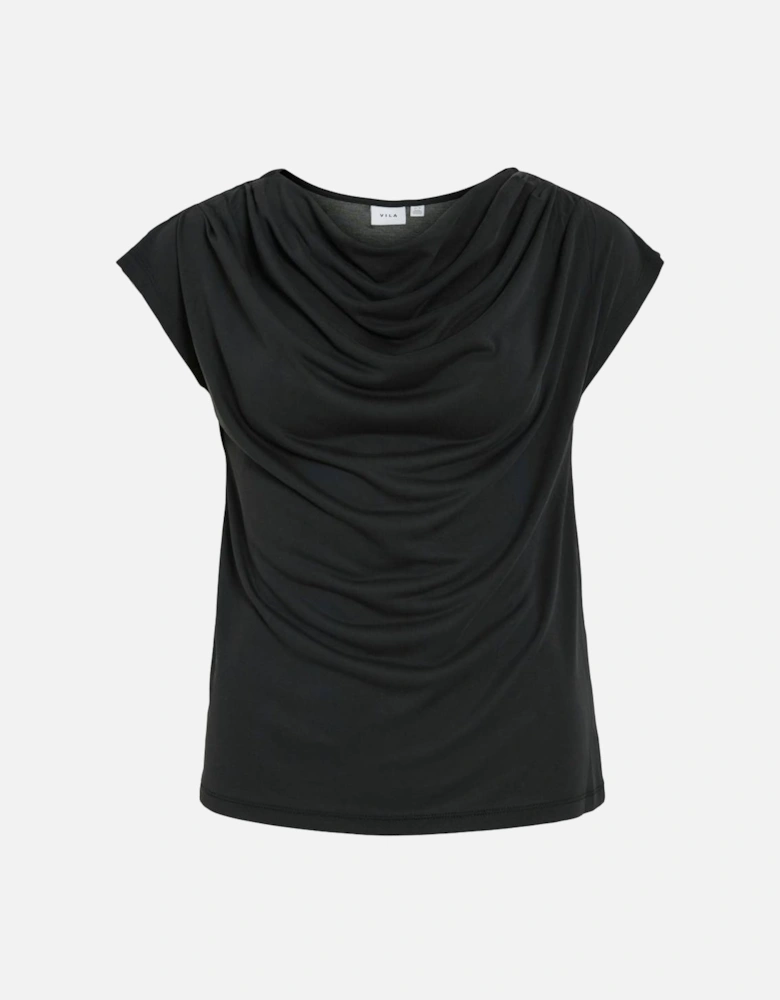 Modala Waterfall Top Black Beauty