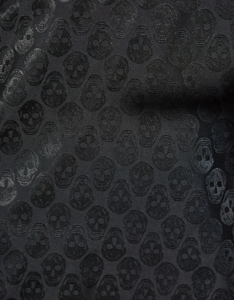 Skull Jacquard Windbreaker Black