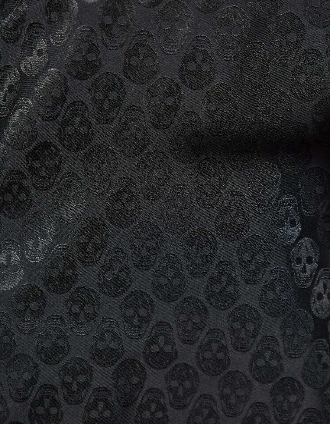 Skull Jacquard Windbreaker Black