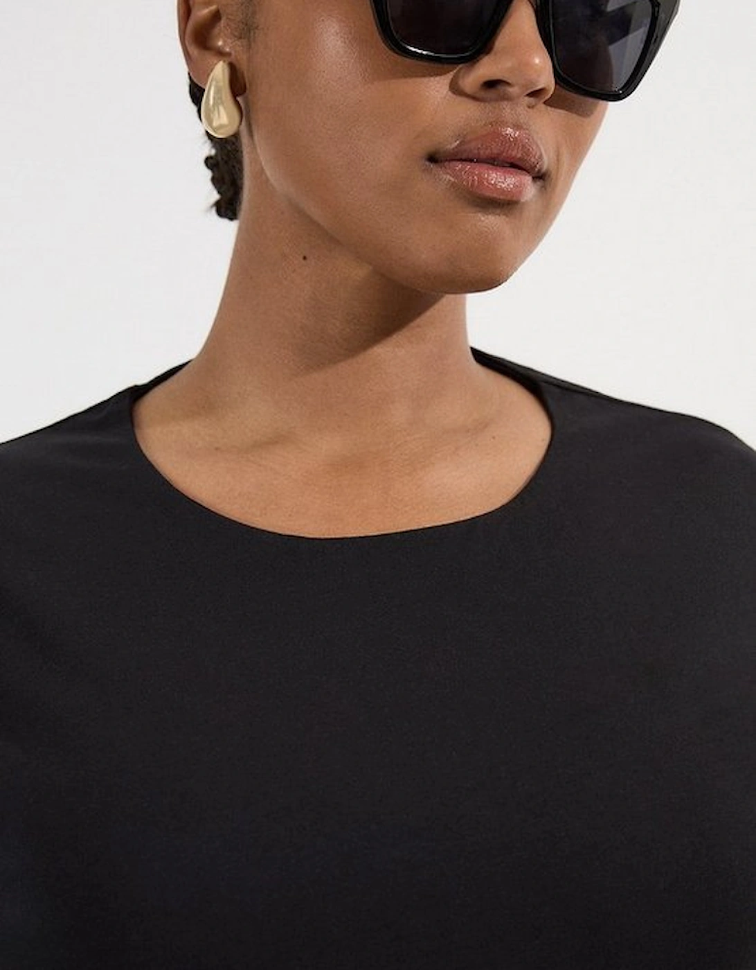 Plus Size Stretch Cotton T-Shirt