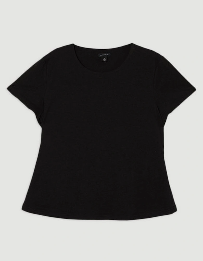 Plus Size Stretch Cotton T-Shirt