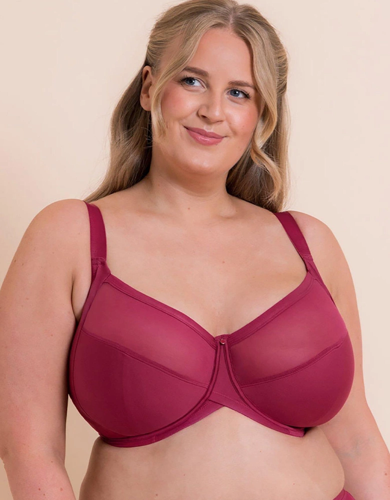 Wonderfully Full Cup Side Support Bra Deep Orchid