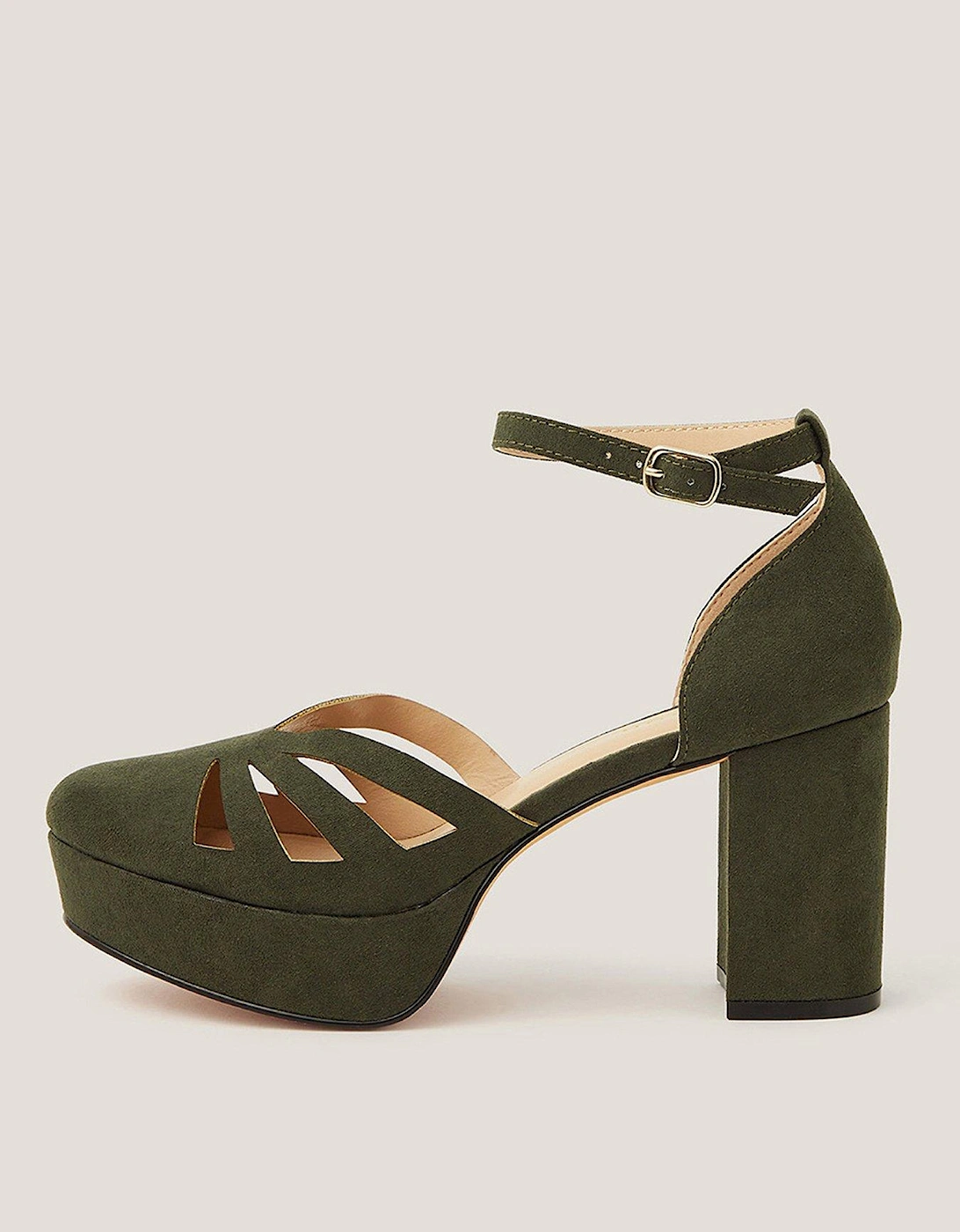 Iris Cutwork Platform - Olive, 2 of 1