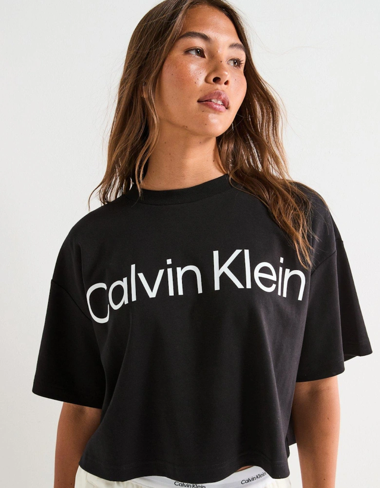 A-Ss Boxy Logo Graphic T-Shirt - Black