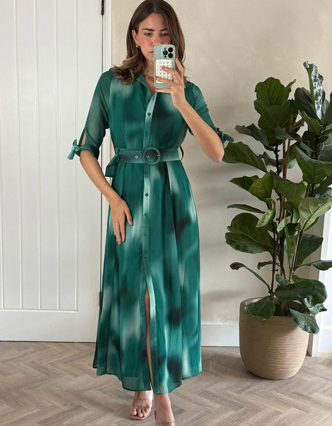 Chiffon Daphne Dress - Blue, 2 of 1