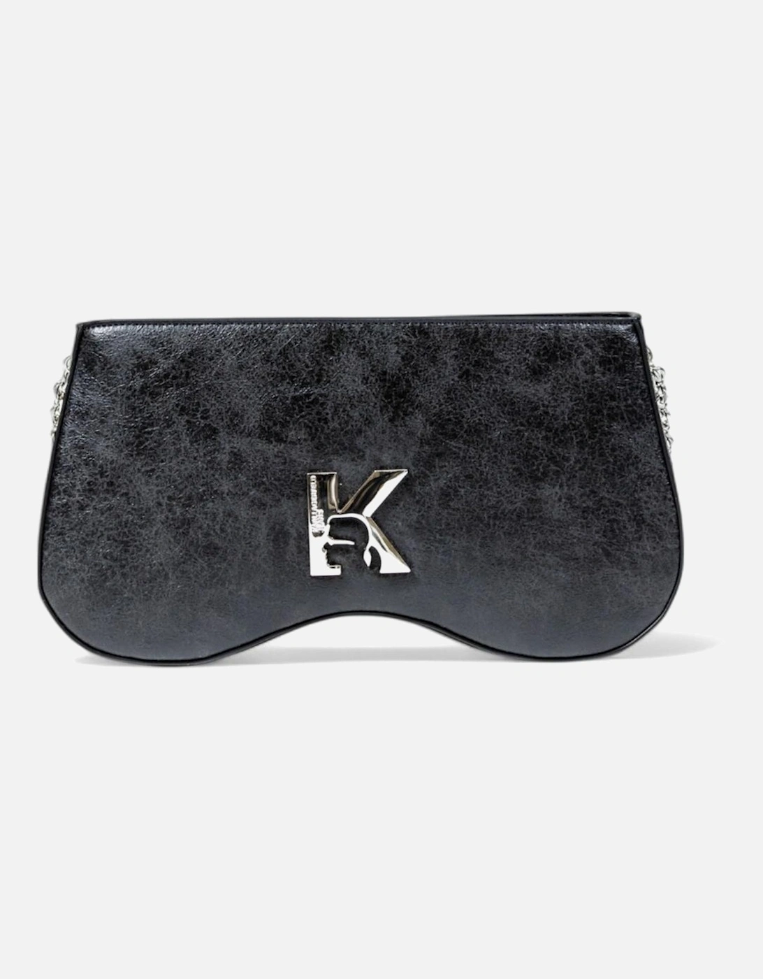Faux Leather Shoulder Bag Women - Black, 4 of 3