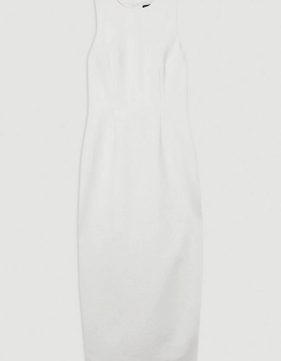Ponte Crew Neck Maxi Dress