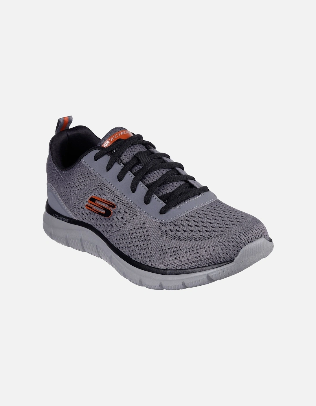 Track Leshur Synthetic Men's Charcoal/Orange Trainers, 6 of 5