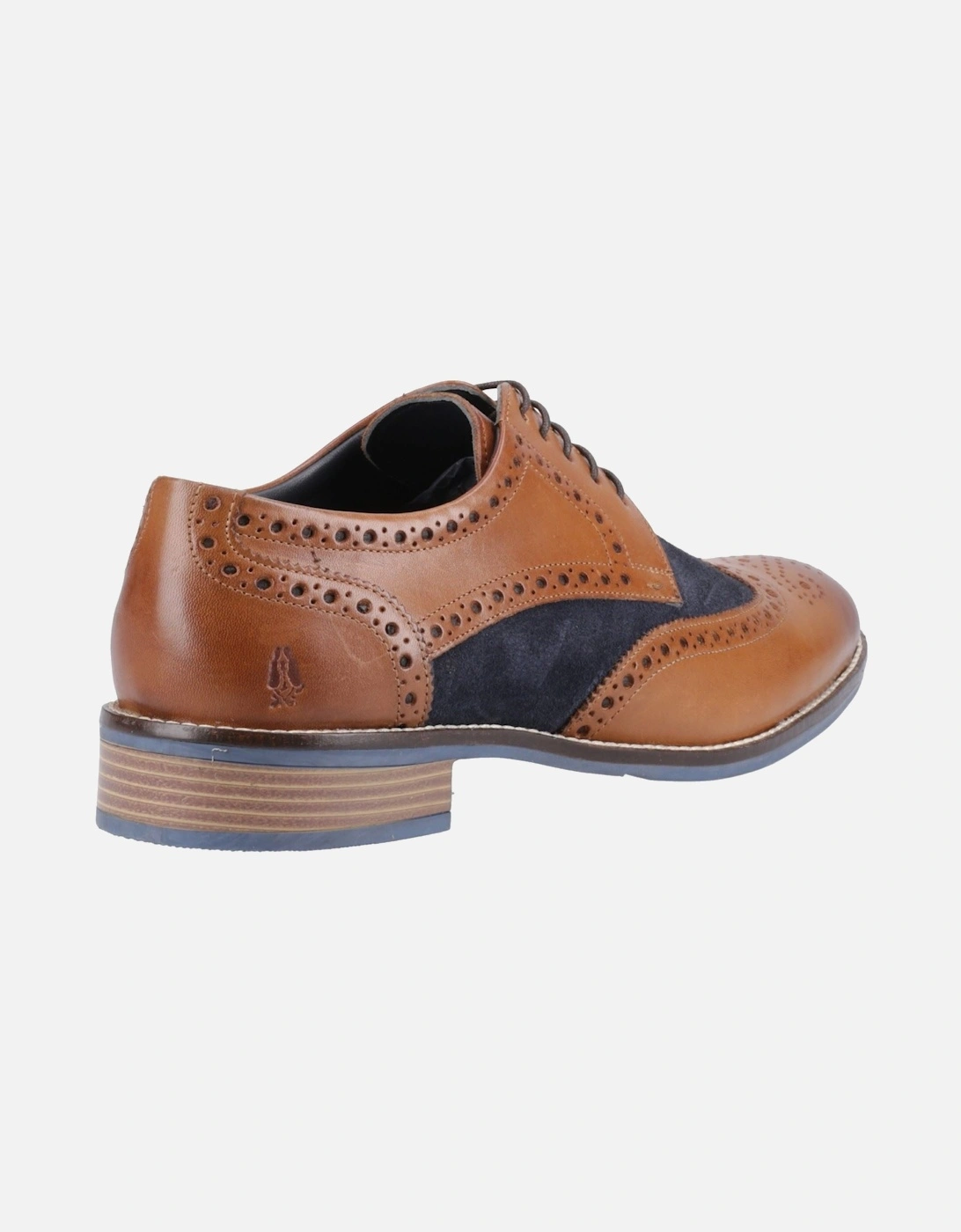 Dustin Leather/Suede Men's Tan/Navy Brogues Shoes
